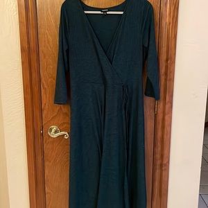 Torrid rib knit wrap dress 0 (large)